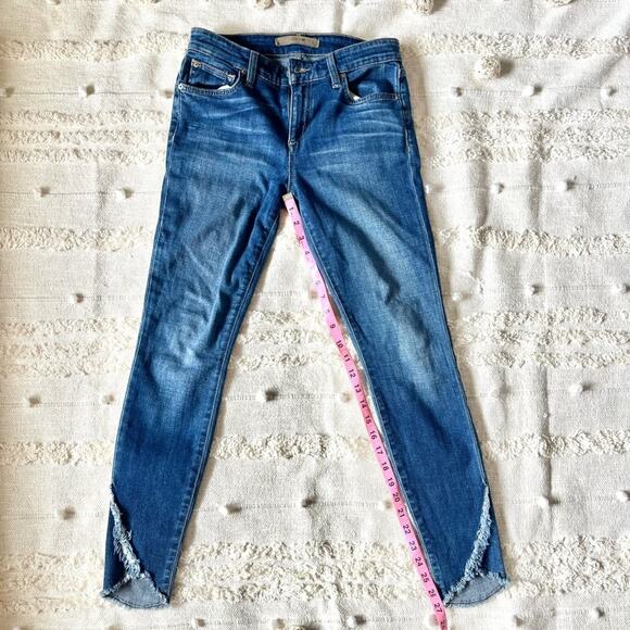 Joe’s The Icon Skinny Ankle Mid Rise Blue Denim jeans with tulip hem size 25 - Picture 5 of 6